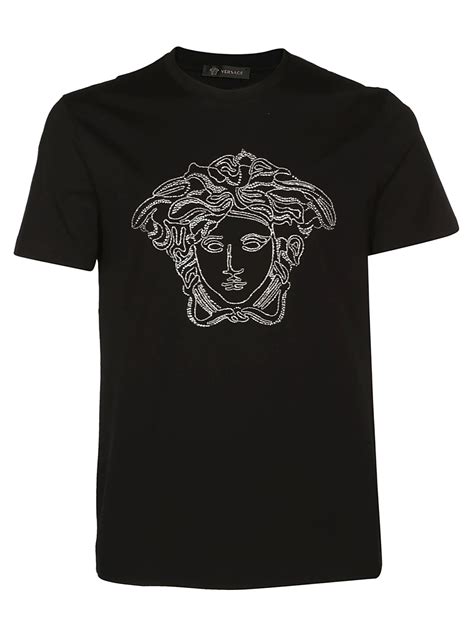 men's versace medusa t-shirt|Versace crystal medusa t shirt.